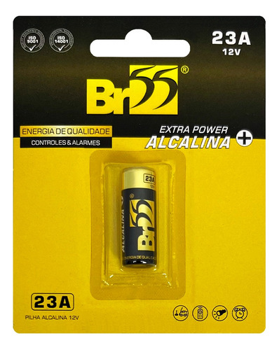 Kit 10 Cartelas Pilha Bateria Alcalina 23a 12v Longa Duração