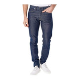 Jean Hombre Bensimon Standard Leather Blue Slim Recto