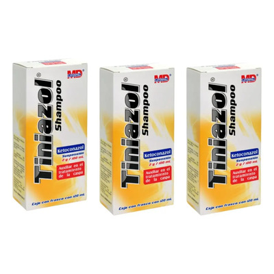 Shampoo Tiniazol 3 Piezas C\u002Fu 120ml | Envío gratis