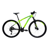 Bicicleta Aro 29 Trust 2x9 Shimano Alivio - Freio Hidraulico Cor Amarelo Neon + Preto Tamanho Do Quadro 19