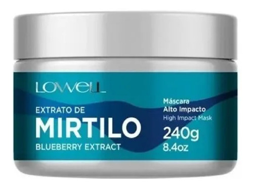 Lowell Mirtilo Máscara Alto Impacto 240g