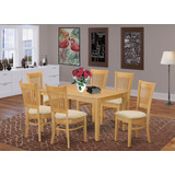 East West Furniture Juego De Mesa De Comedor Cava7-oak-c