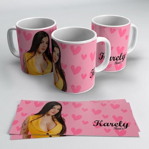 Taza Karely Ruiz Corazones