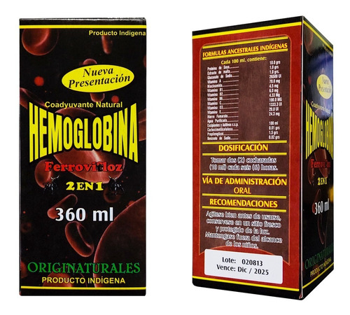 Hemoglobina Ferrovifloz 2 En 1 - mL a $56