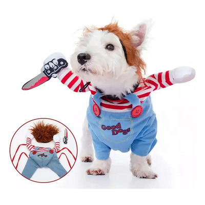 Disfraz De Halloween For Perro Y Gato De Chuck Killer