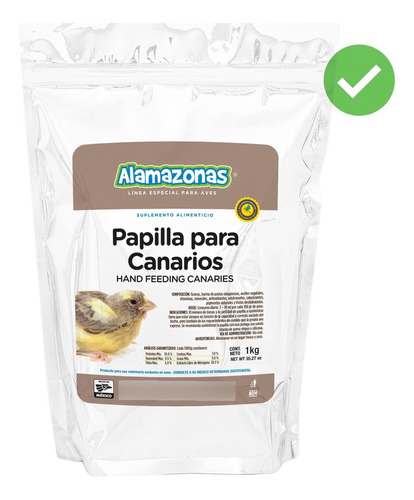 Papilla Hand Feeding Embuchar Canarios 1 Kg Alamazonas®