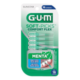 Cepillo Interdental Gum Soft Picks Comfort Flex Menta X 16 U