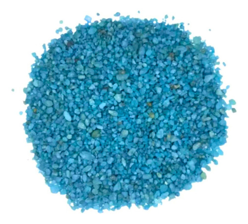 Cascalho Areia Grossa Aquário Cor Azul Claro 2kg - Substrato