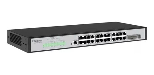 Switch Intelbras 24 Portas Gigabit Sfp Sg 2404d Mr L2+