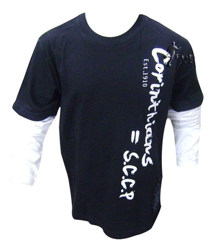 Camisa Do Corinthians Infantil  Manga Longa - Bw182