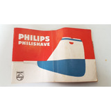 Antigo Manual Philips Philishave Barbeador Elétrico