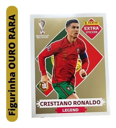 Figurinha Legend Ouro Cristiano Ronaldo Cr7 Panini Original