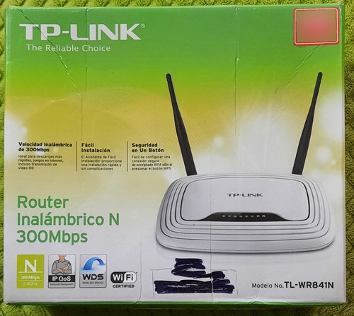Router Inalámbrico N 300 Mbps Tp-link Modelo Tl-wr841n