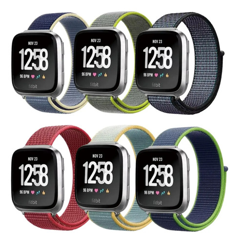 6pzs Correas Para Fitbit Versa 4/3/sense 2 Watch Band Nylon
