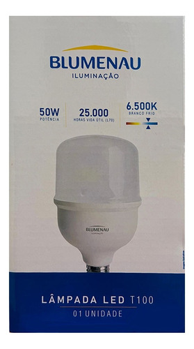 Kit 10 Lâmpadas Bulbo Led 50w 6500k - Blumenau