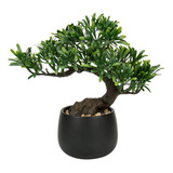 Arbol Bonsai Artificial De Enebro, Plantas Falsas De Interio