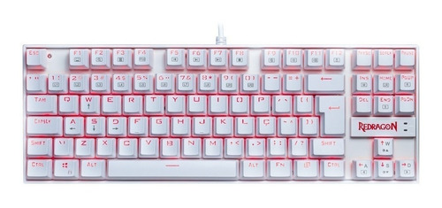 Teclado Gamer Redragon Kumara Switch Brown Led Vermelho Abnt