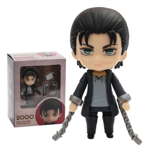 Figura Eren Yeager Attack Titan Tipo Nendoroid Bootleg