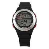 Reloj Digital Xonix Negro Mujer 100mts Sumergible Baa-007