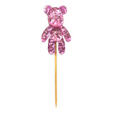 1 Cake Topper En Forma De Oso Color Rosa Para Pastel