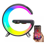 Lampara Inteligente Rgb Cargador Bocina Bluetooth Reloj