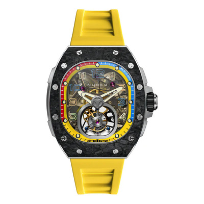 Reloj NUBEO Hombre Edición Limitada Tourbillon Esqueletizado NB-6108-02 | Meses sin interés
