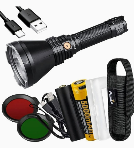 Linterna Tactica Fenix Ht18 1500 Lumens Kit Colores 925mts 