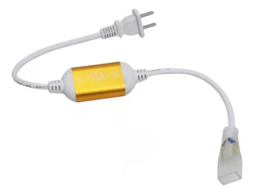 Conector 220v Para Manguera Neón Led Sirve Hasta 100 Mts Cob