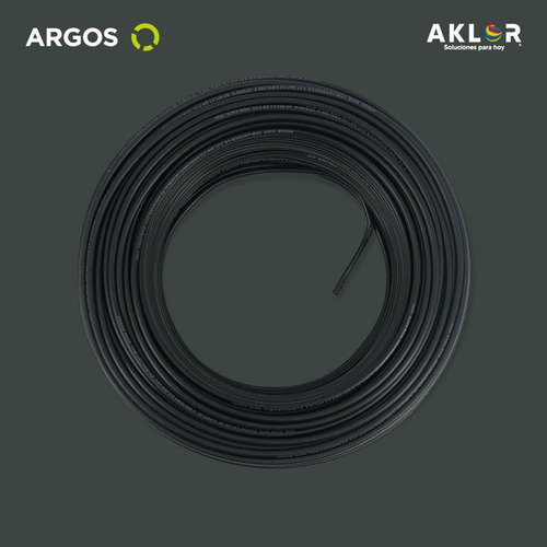 Cable Eléctrico Negro Flexible Calible 12 Argos 100 Metros