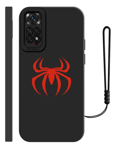 Carcasa Silicona Para Xiaomi De Spiderman Araña + Correas