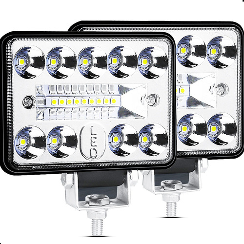 2 Faros Led Focos De Coche Luces Auxiliares Faros Antiniebla