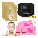 Kit X9 Mascarillas Para Puntos Negros Ojeras Labios Oferta