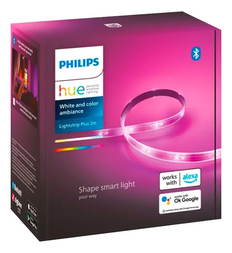 Tira Led Inteligente Philips Hue Base V4 De 2 Mts Multicolor