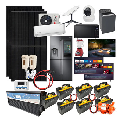 Kit Autónomo Isla 11280w Uso Día Minisplit Tv Focos Casa | Meses sin interés