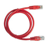 Patch Cord Cable Parcheo Red Utp Cat 5e 0.5 Mts  Rojo
