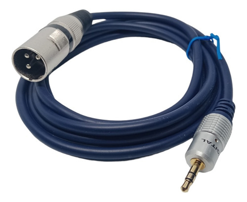 Cable Plug Auxiliar Trs 3,5mm A Canon Xlr Macho 1,8 Metros