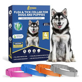 Collar Antipulgas Para Perros - 4 Unidades, 8 Meses De Prote