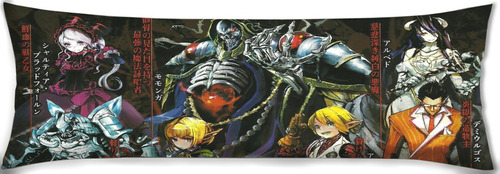 Cojin Almohada Artistico Personajes Overlord Anime 35x100cm