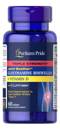 Puritans Pride | Glucosamine Boswellia Turmeric | 60 Tablets