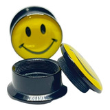 1 Uni Alargador Piercing Acrílico Emoji Smile Plug Rosca 