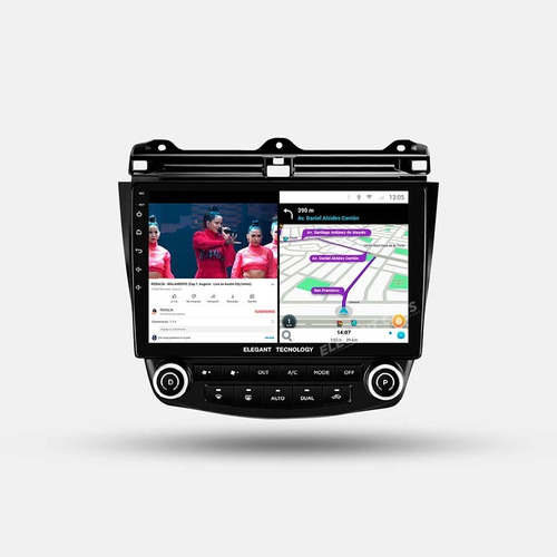 Autoradio Android 11 Honda Accord 2003-2007 4+64gb 8core Foto 6