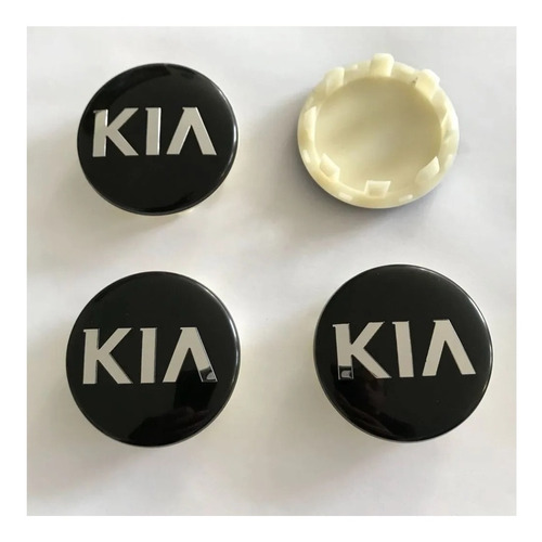Tapa Emblema Compatible Con Centro Aro Kia 58mm (4 Unids) Foto 2