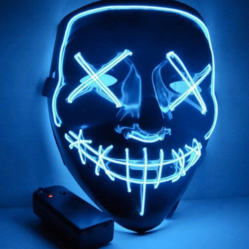 Gxt Máscaras Led Purga Calavera Decoración Día Halloween