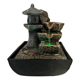 Fuente De Agua Chica Pagoda Cascada Cuencos Deco 17cm Zn 