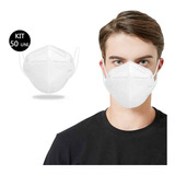 Kit 50 Uni Mascara Kn95 Respirador Proteção Profissional Pff