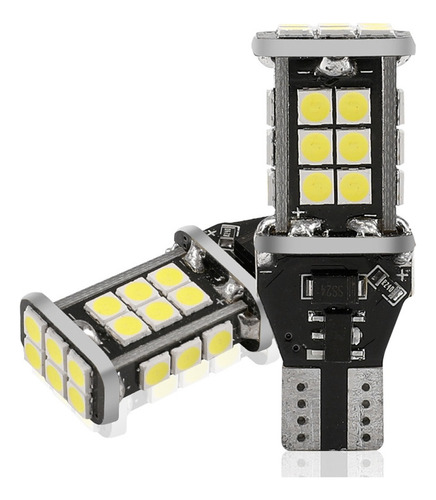 2 Foco De Pellizco Led T15 T16 W16w 921 Canbus Para Reversa