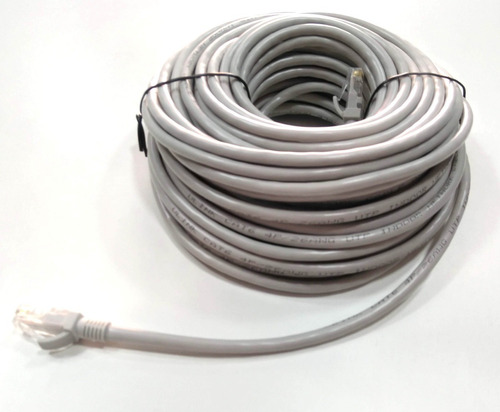 Cable Red Cat6e 100% Cobre 30 Mtrs Armado Conector Blindados