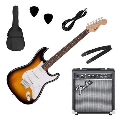 Kit De Guitarra Fender Squier Bullet Stratocaster Completa
