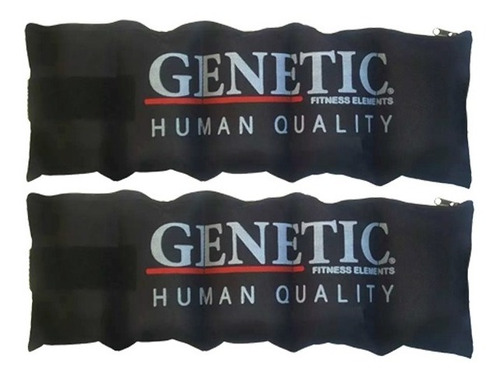 2 Tobilleras Con Carga 2kg Entrenamiento Culturista Genetic