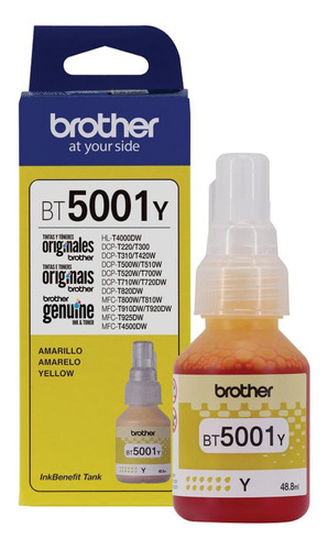 Botella De Tinta Brother Original Bt 5001 48.8 Ml